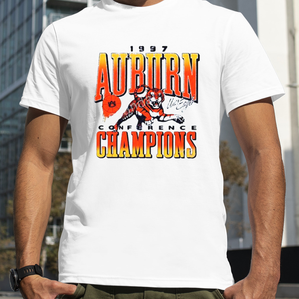 Auburn Basketball 1997 Auburn Conference Champions War Eagle Shirt
