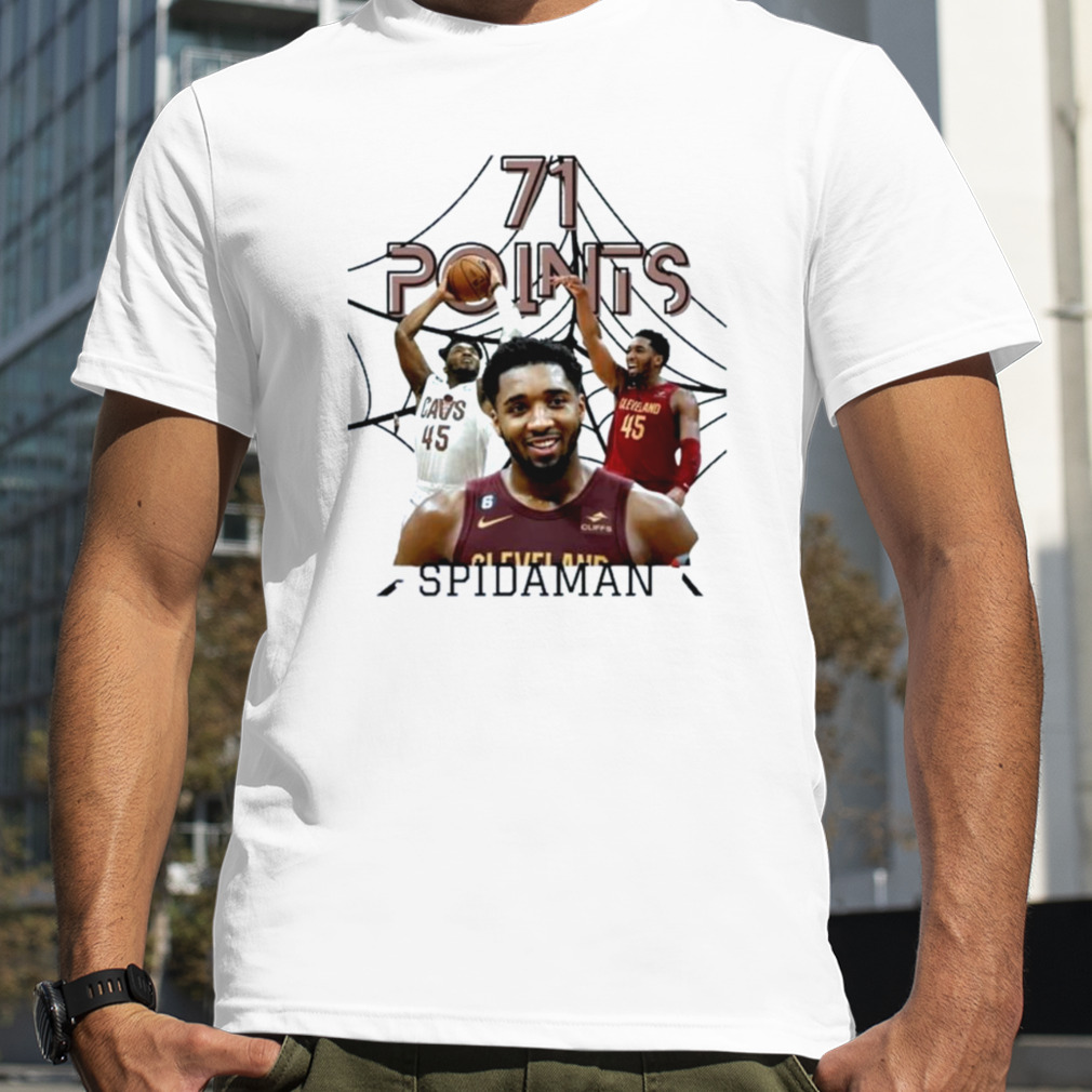 Spida Donovan Mitchell Cleveland Cavaliers 71 Points Shirt