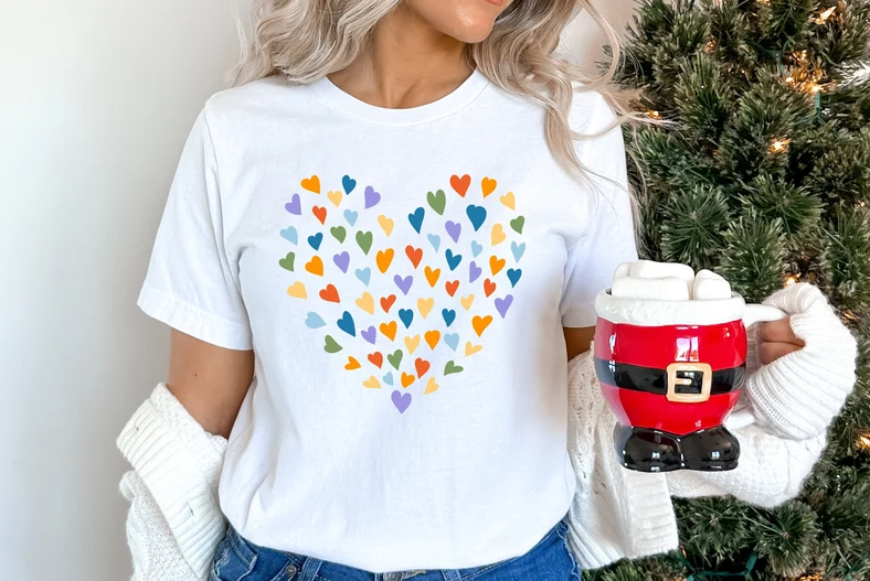 LGBTQ Rainbow Heart T-shirt