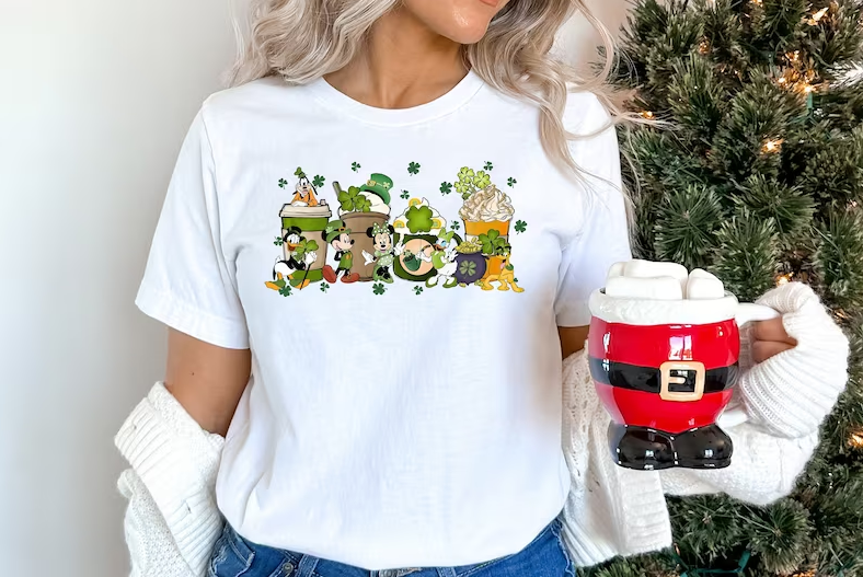 Lucky Mickey and Friends Drink Shirt