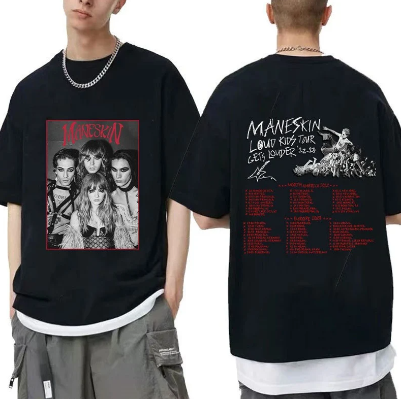 The Loud Kids Maneskin Tour 2023 T shirt