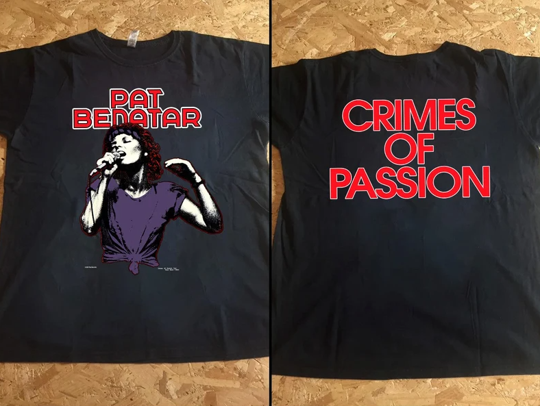 1980 Crimes Of Passion Pat Benatar Album Promo T-Shirt