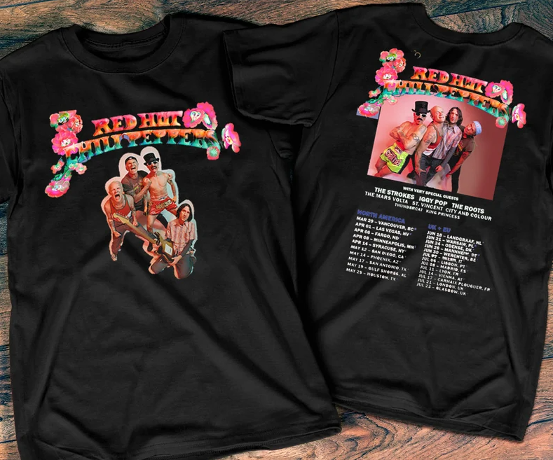 2023 Red Hot Chili Peppers America Tour T-Shirt