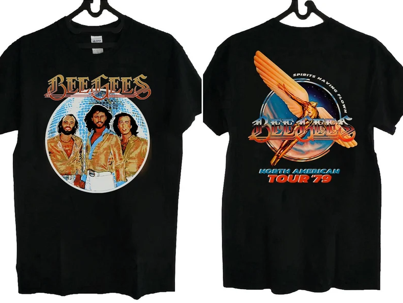 Bee Gees Spirits Having Flown North American Tour 1979 T-Shirt