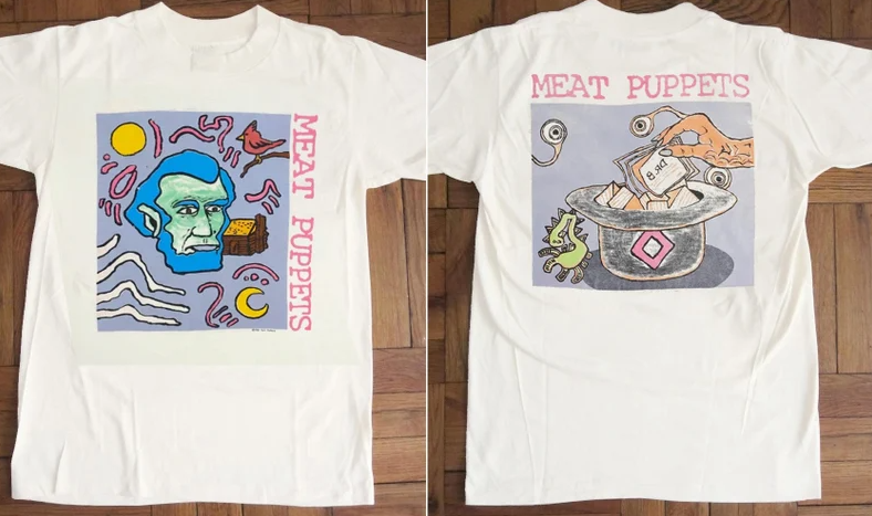 Vintage 90s Meat Puppets - Abe Lincoln Tour T-Shirt