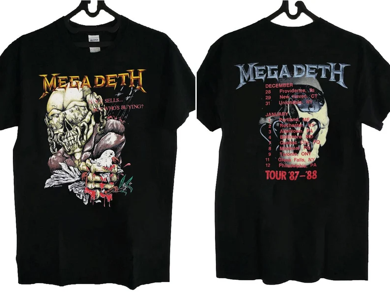 Vintage Megadeth Peace Sells Tour '87-'88 T-Shirt