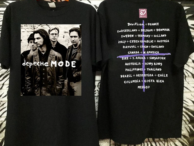 Vtg 1993 DEPECHE MODE Faith Devotional World Tour Concert 90s T-Shirt