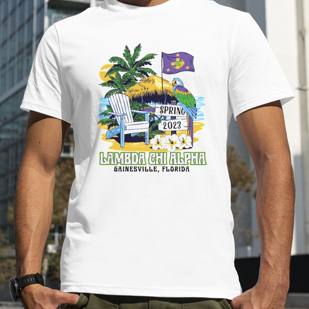 Fraternity Rush Beach Bear Lambda Chi Alpha Spring 2023 Shirt