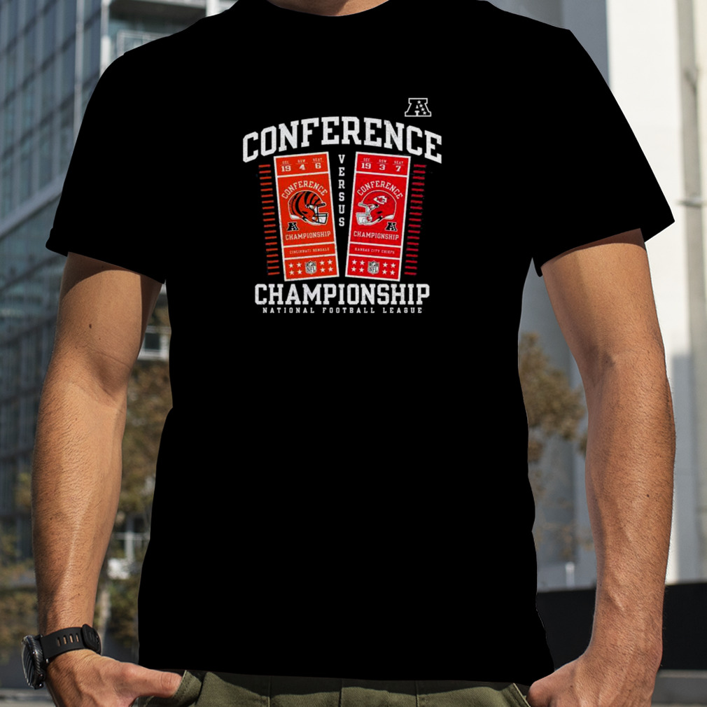 Men’s Cincinnati Bengals vs. Kansas City Chiefs 2022 AFC Championship Ticket Exchange T-Shirt