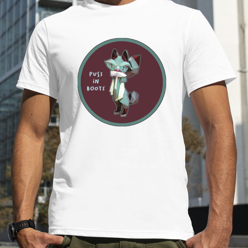 Round Design Puss In Boots Cartoon shirt