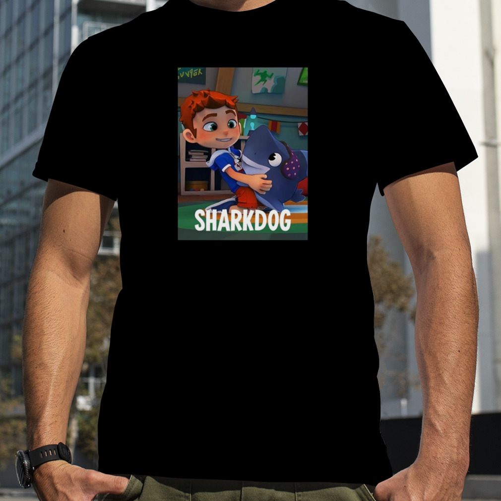 Sharkdog Graphic Kids Cartoon shirt