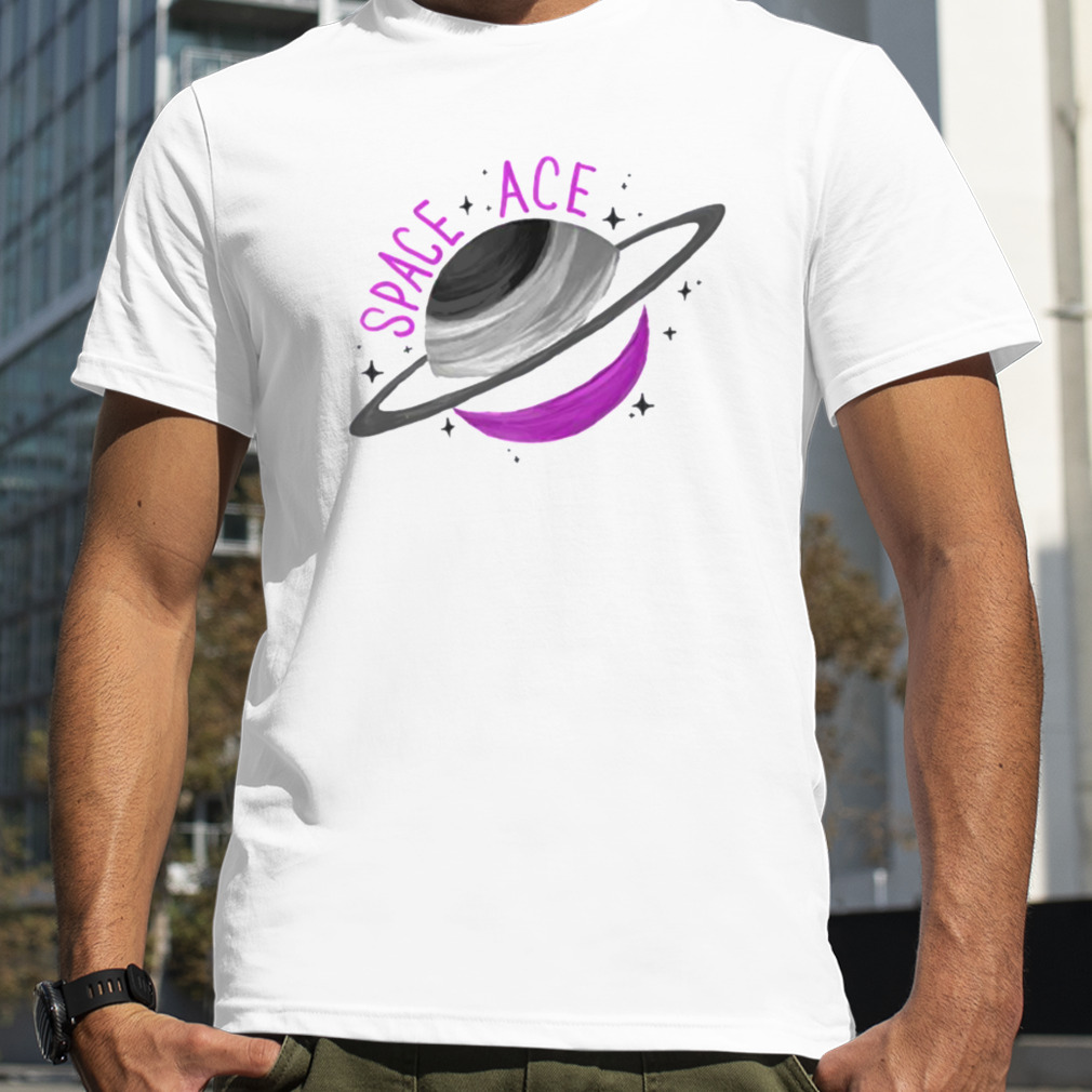 Space Ace Saturn Lgbtq Pride Month shirt