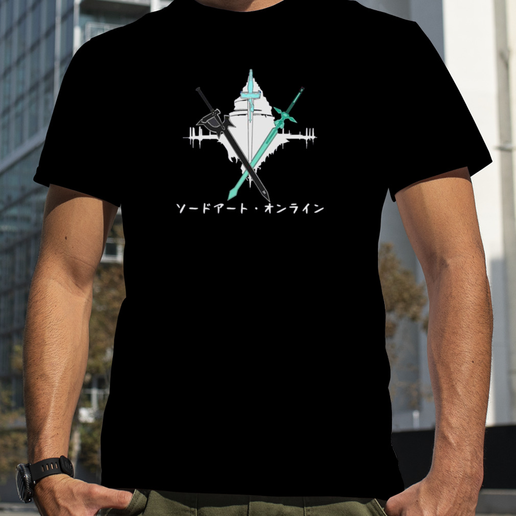 Sword Art Online Kirito And Asuna Swords shirt