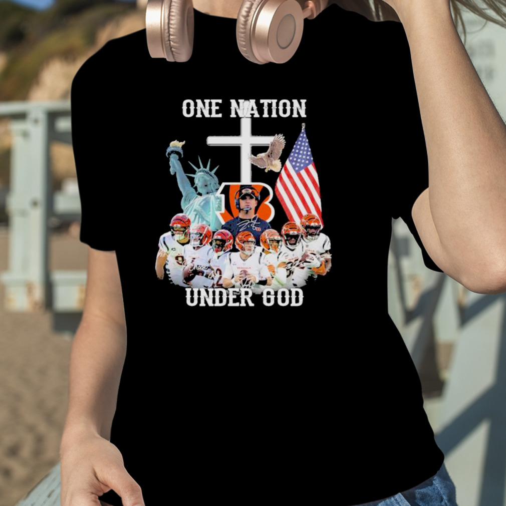 One Nation Under God Cincinnati Bengals Tee Design 3D T Shirts For