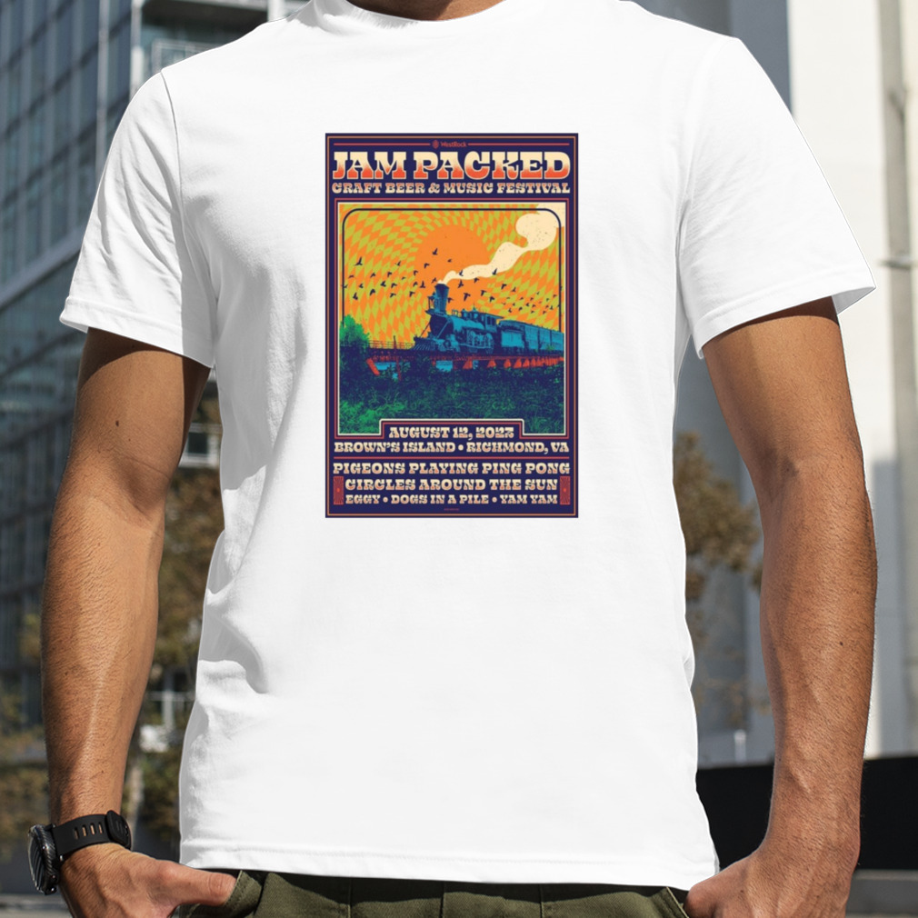 Jam Packed 2023 Festival Richmond August 12th Craft Beer & Music Festival Poster Shirt