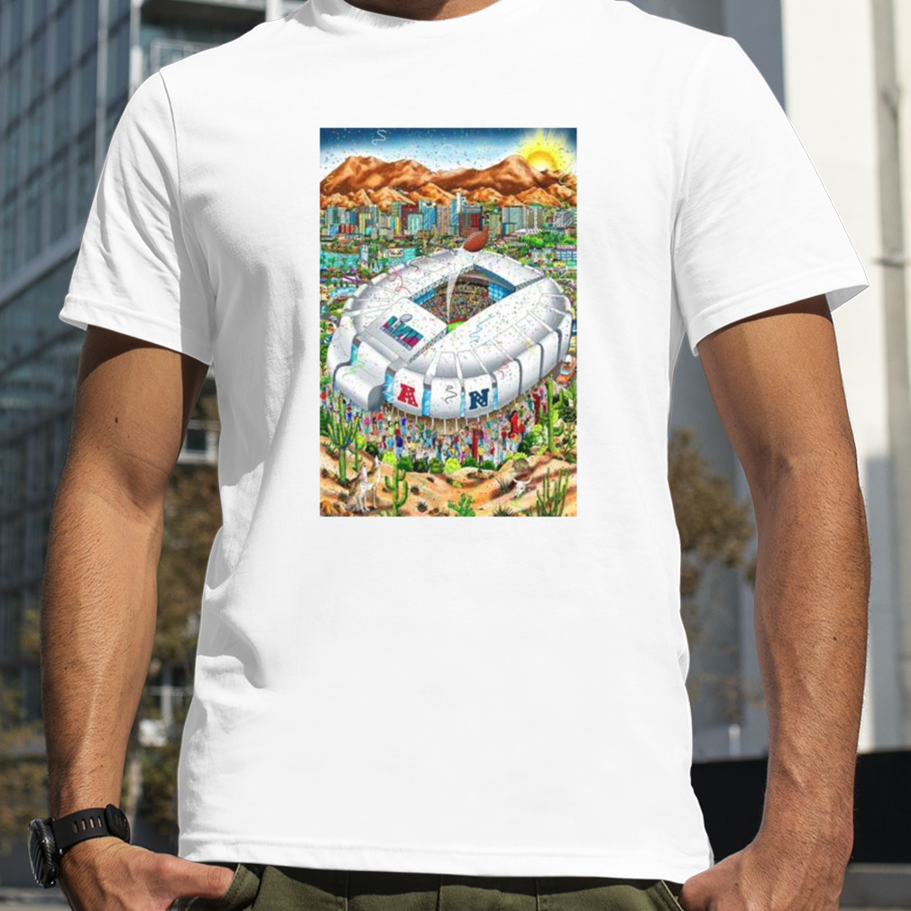 Super Bowl LVII Fazzino 2023 Poster Shirt