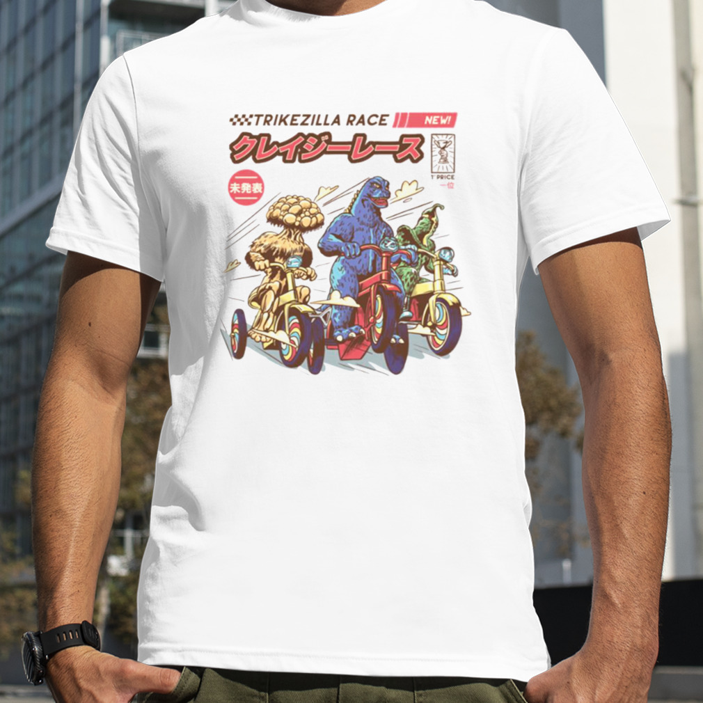 Trikezilla Race Anime 90s shirt