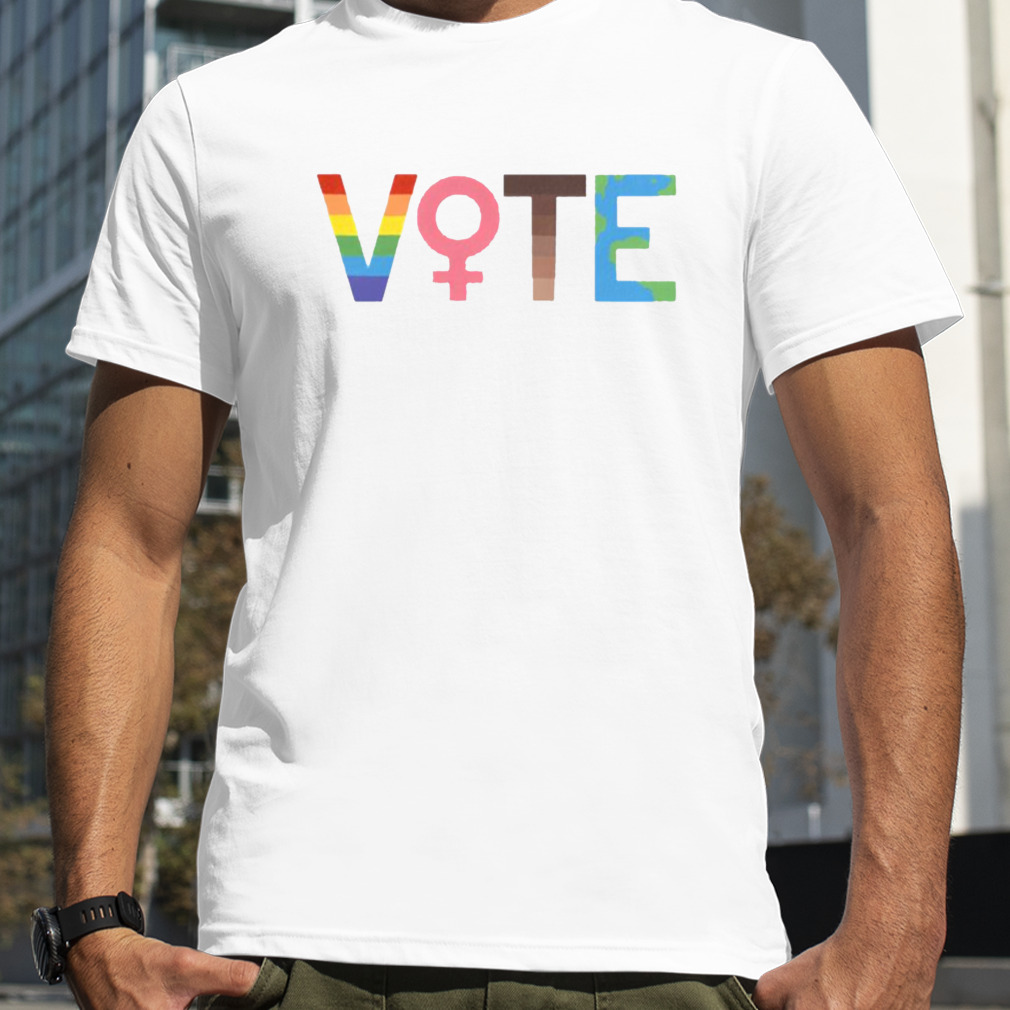 Vote Graphic Lgbtq+ Feminism Blm And Climate Change shirt