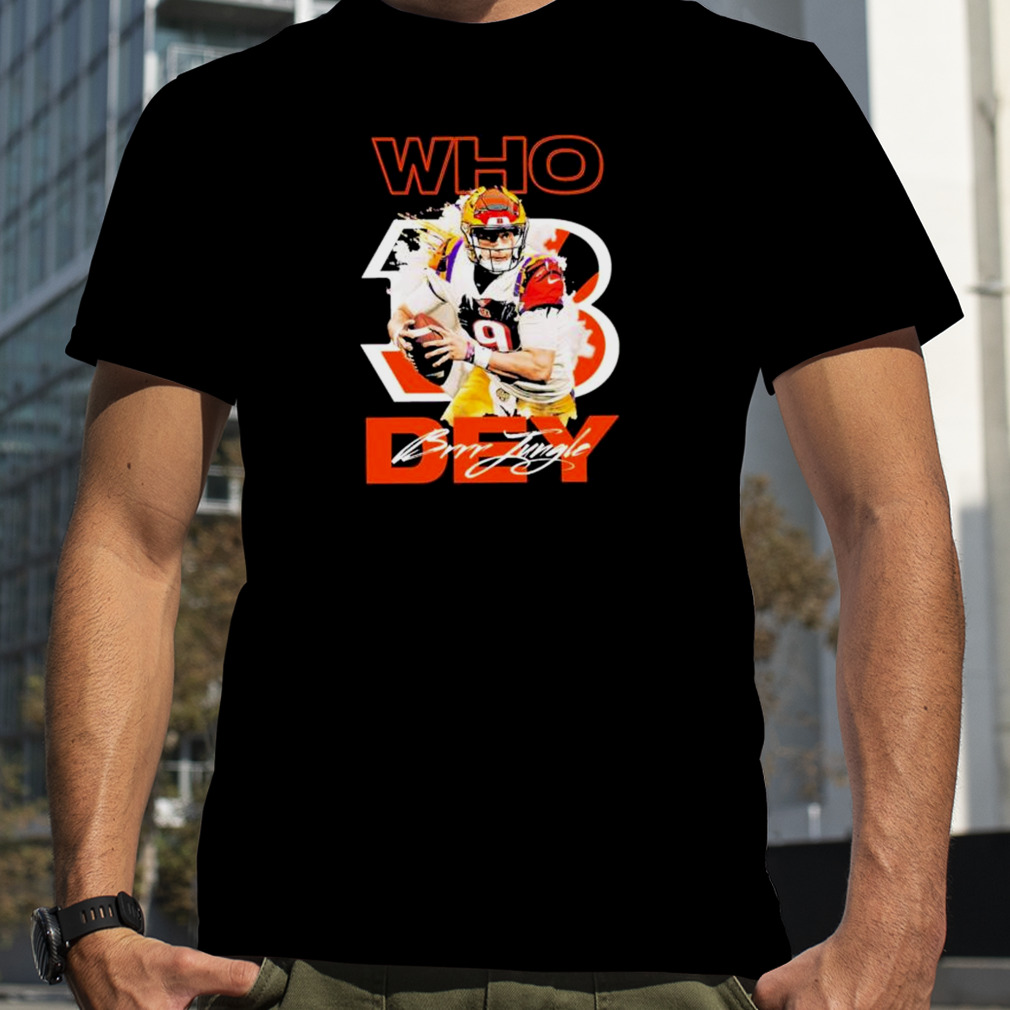 Who Dey Joe Burrow signature 2023 shirt