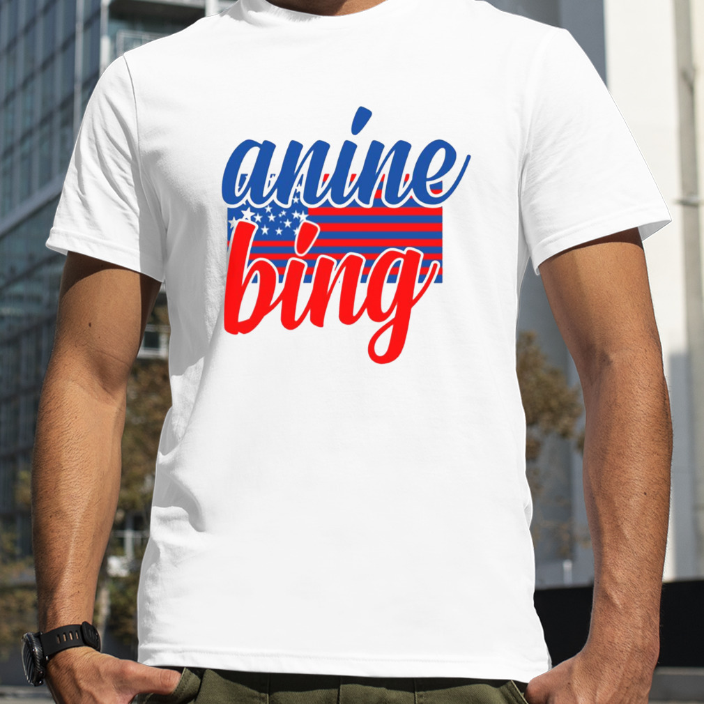 Anine Bing American Flag shirt
