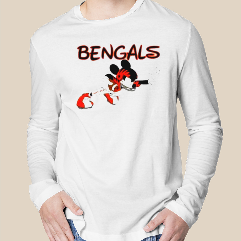 NFL Cincinnati Bengals Disney Number Mickey Mouse shirt