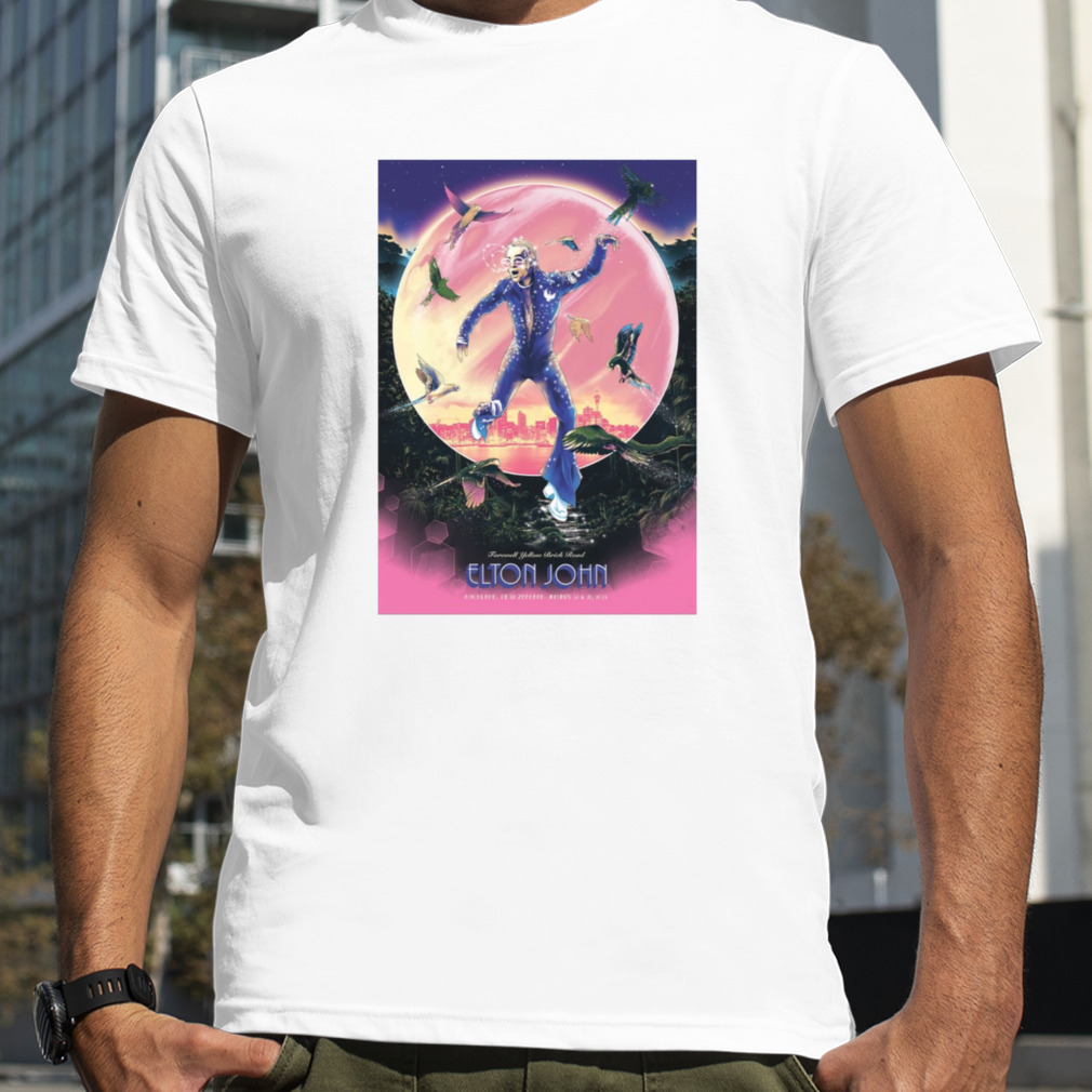Elton John Auckland 2023 January 27th & 28th Farewell Yellow Brick Road New Zealand Tour 23 shirt