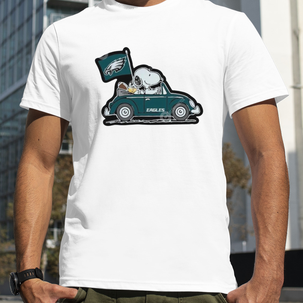 Snoopy and Woodstock driving car Detroit Lions shirt - Limotees