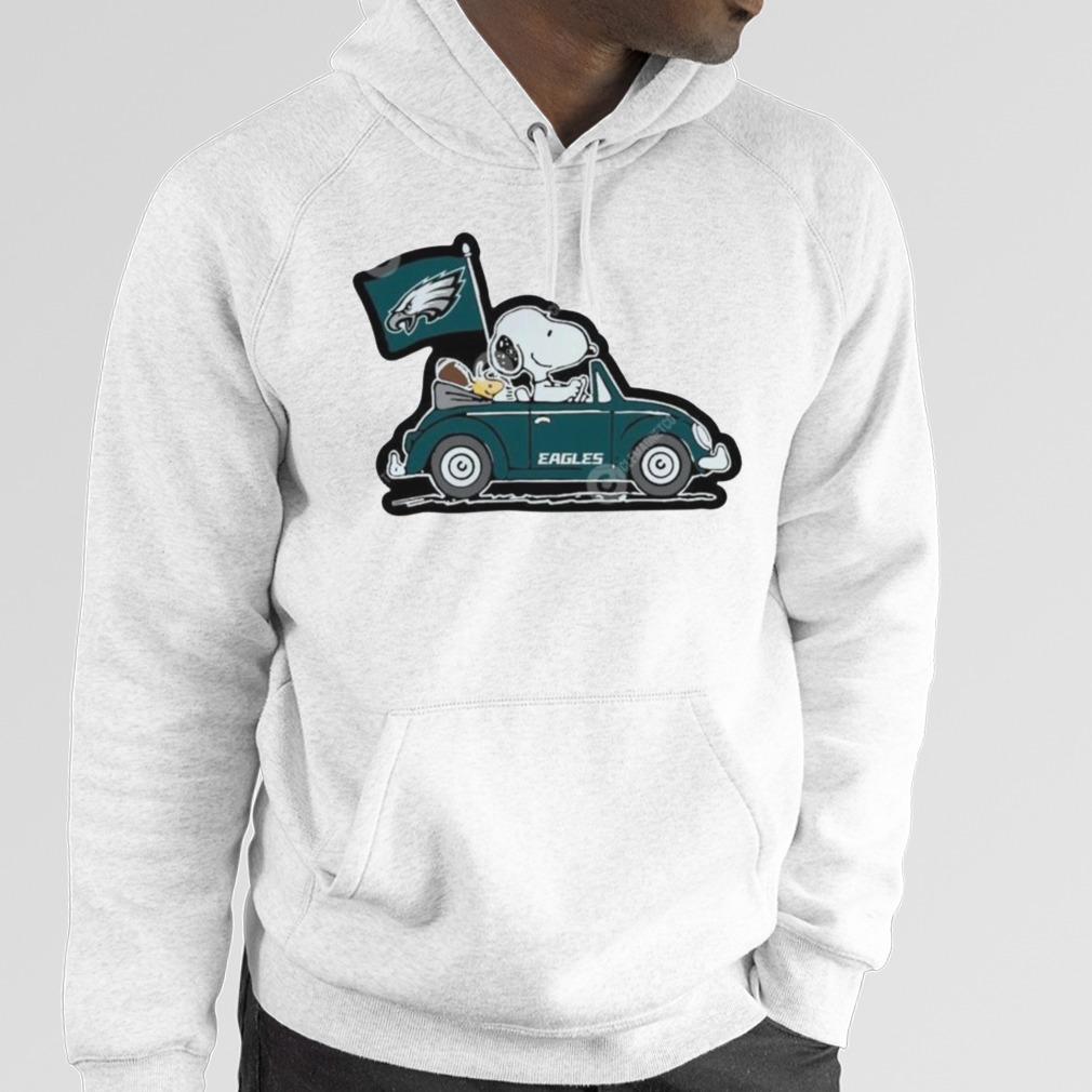 Snoopy And Woodstock Drive Car Chicago Bears T-Shirt by Tee5days