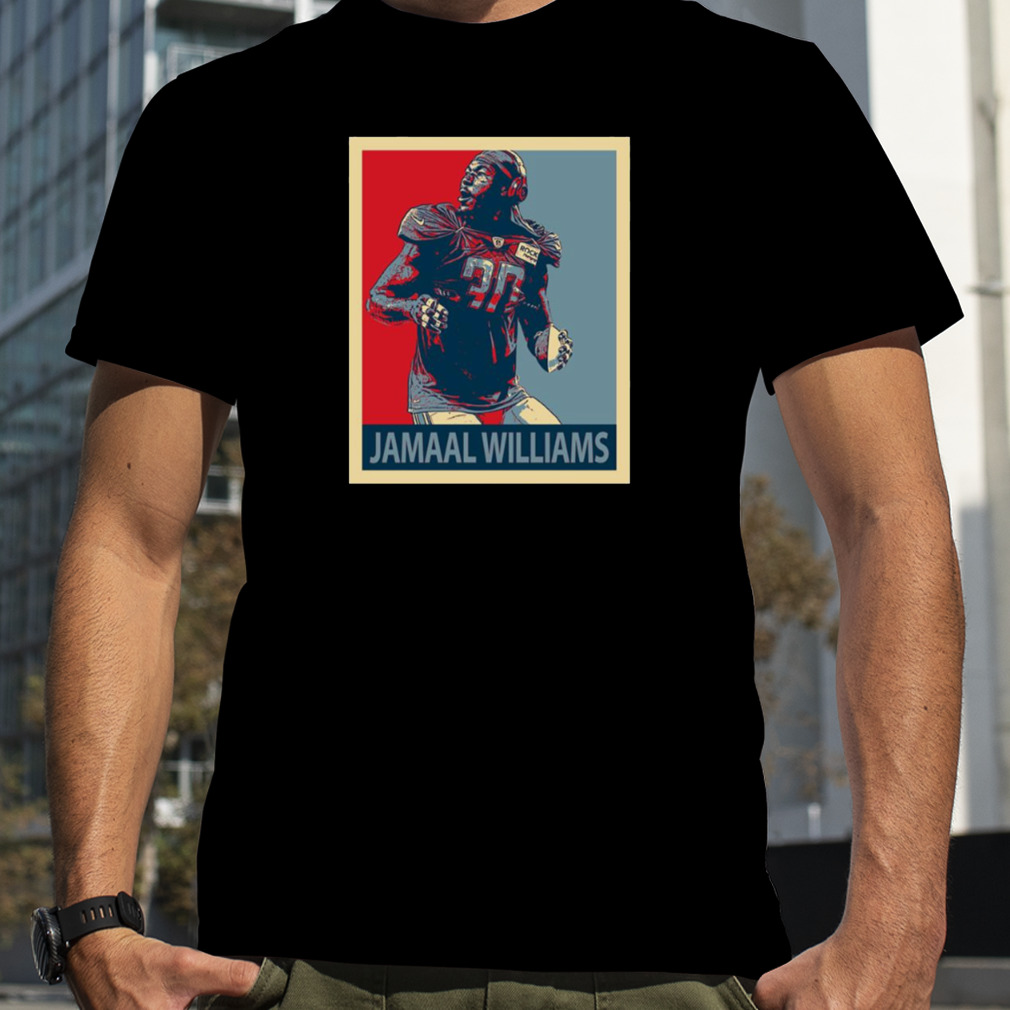 bobonskt Jamaal Williams Football Poster Style T-Shirt