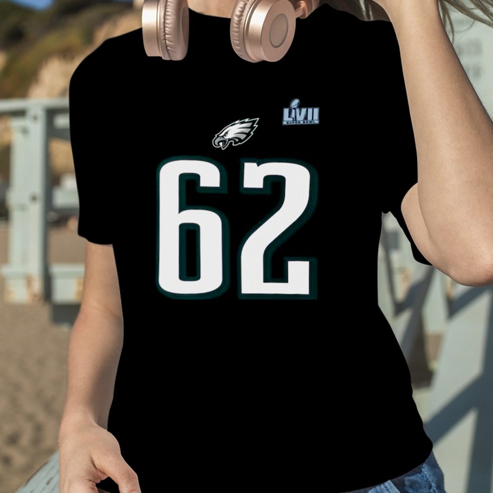 Men's Nike Jason Kelce Black Philadelphia Eagles Super Bowl LVII Name &  Number T-Shirt