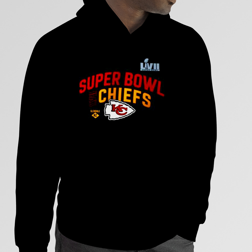 Kansas City Chiefs Nike Super Bowl LVII Team Logo Lockup Funny Chiefs Shirts