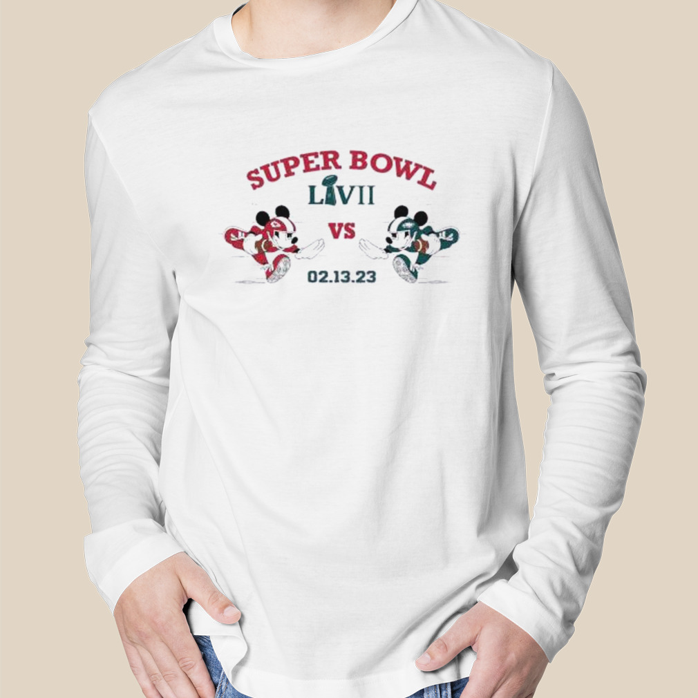 Original mickey Mouse Philadelphia Eagles vs Kansas City Chiefs Super Bowl  LVII 02 13 23 shirt, hoodie, sweater, long sleeve and tank top