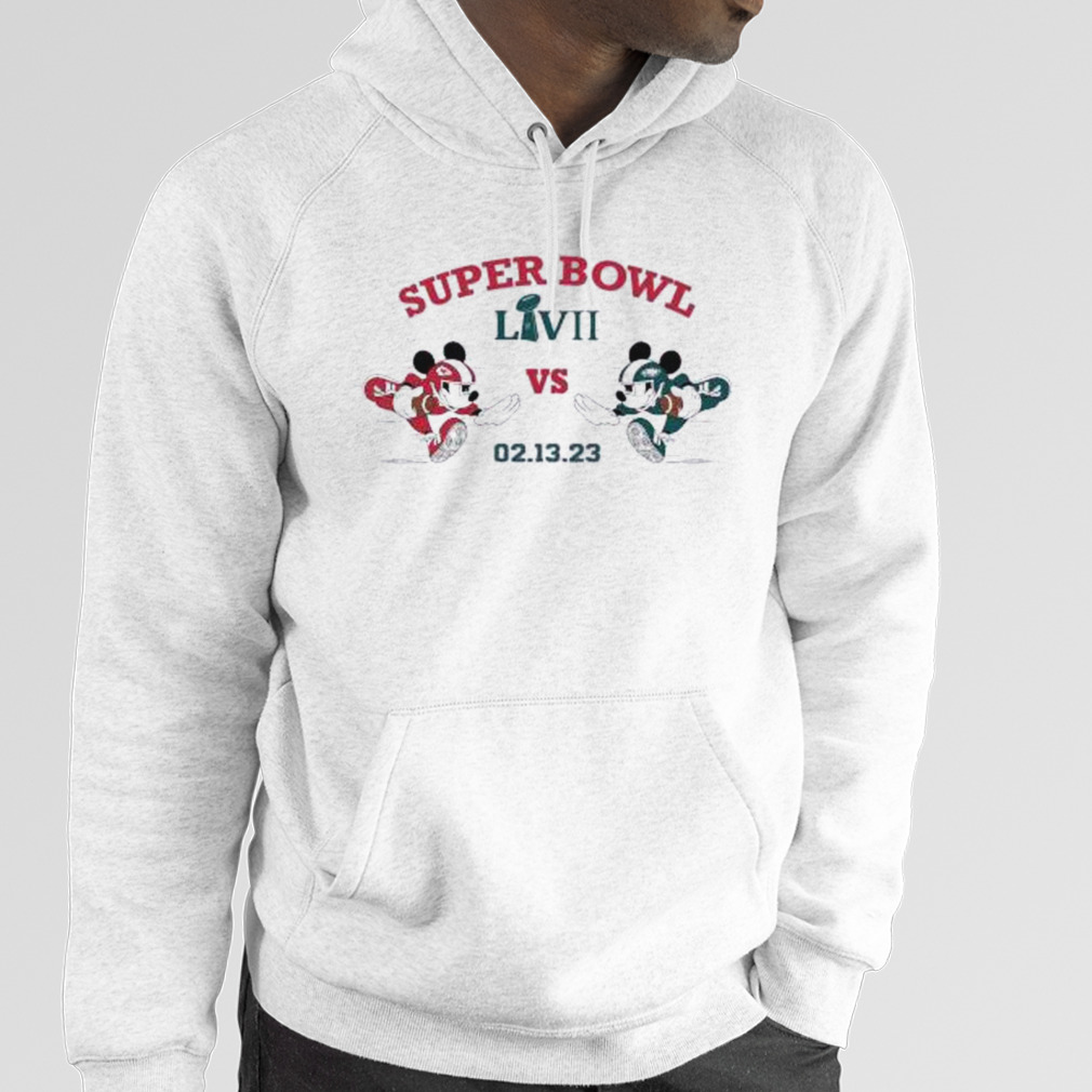 Original mickey Mouse Philadelphia Eagles vs Kansas City Chiefs Super Bowl  LVII 02 13 23 shirt, hoodie, sweater, long sleeve and tank top