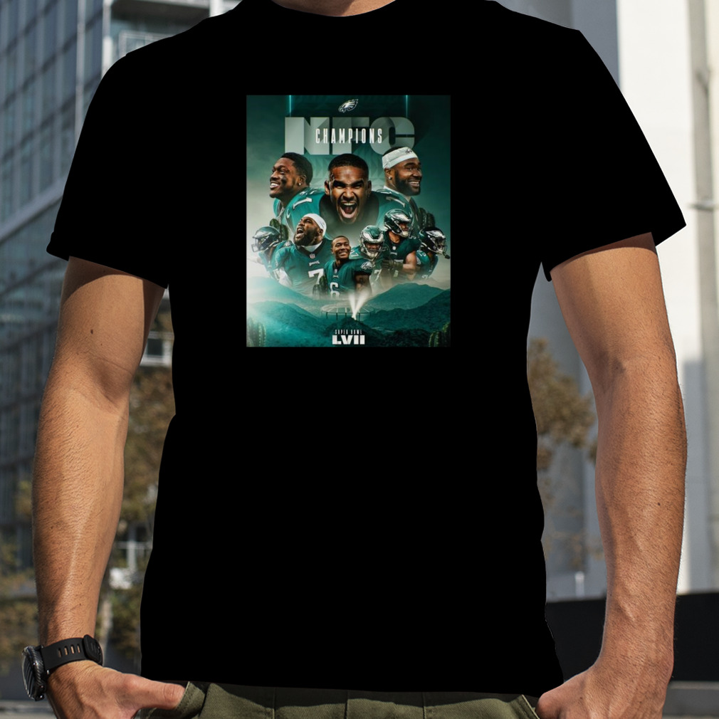 Philadelphia Eagles NFC Champions Super Bowl LVII T-shirt - Kaiteez