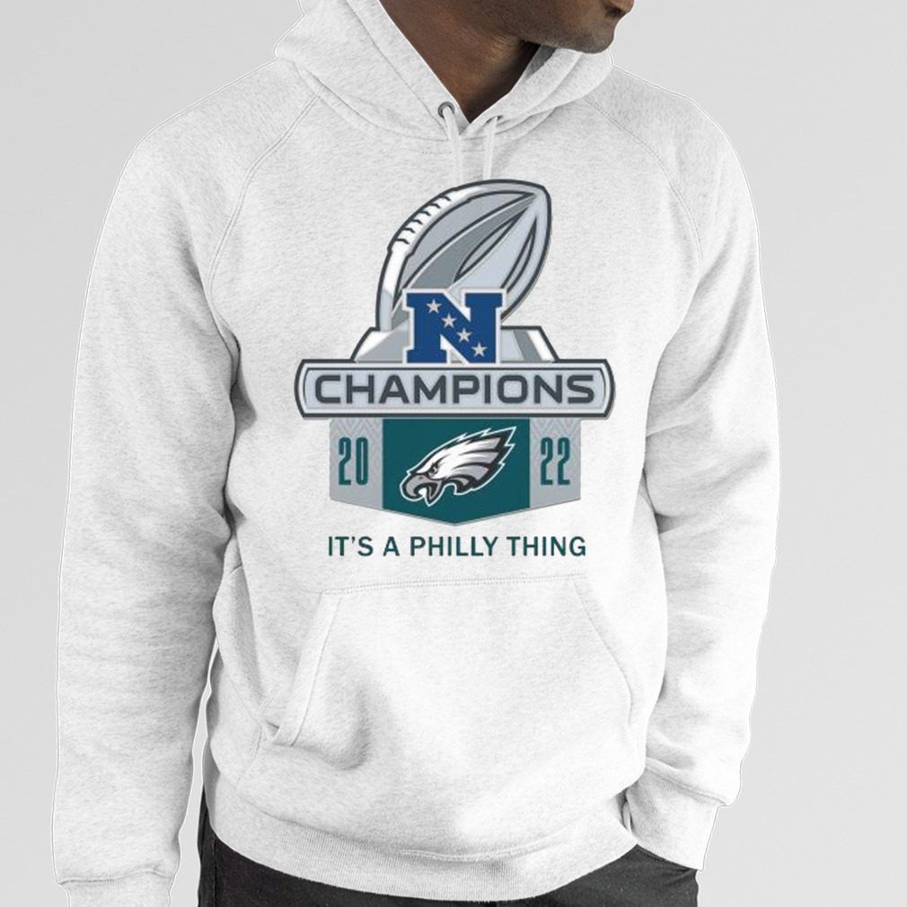 Philadelphia eagles wincraft 2022 nfc champions shirt, hoodie