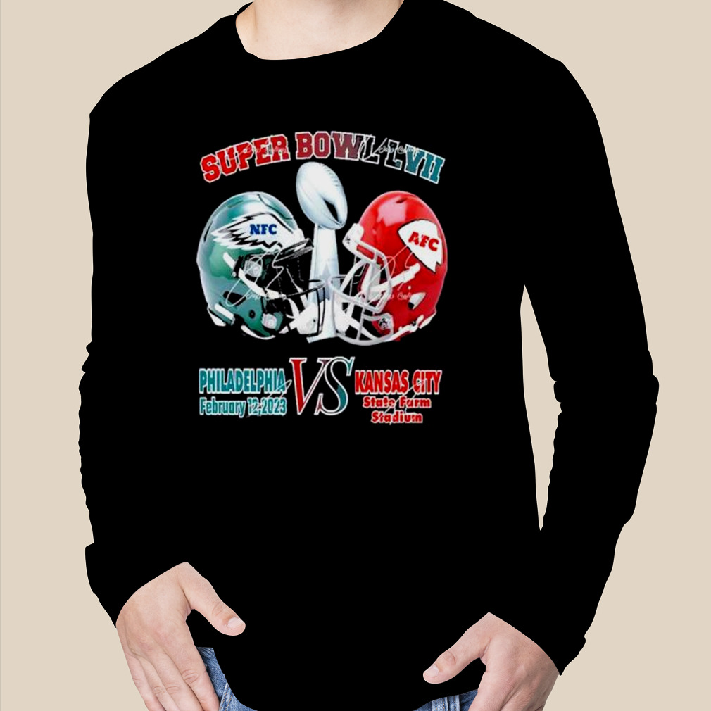 Super Bowl 2023 LVII Shirt, Kansas City Chiefs Vs Philadelphia Eagles T- Shirt - Bring Your Ideas, Thoughts And Imaginations Into Reality Today