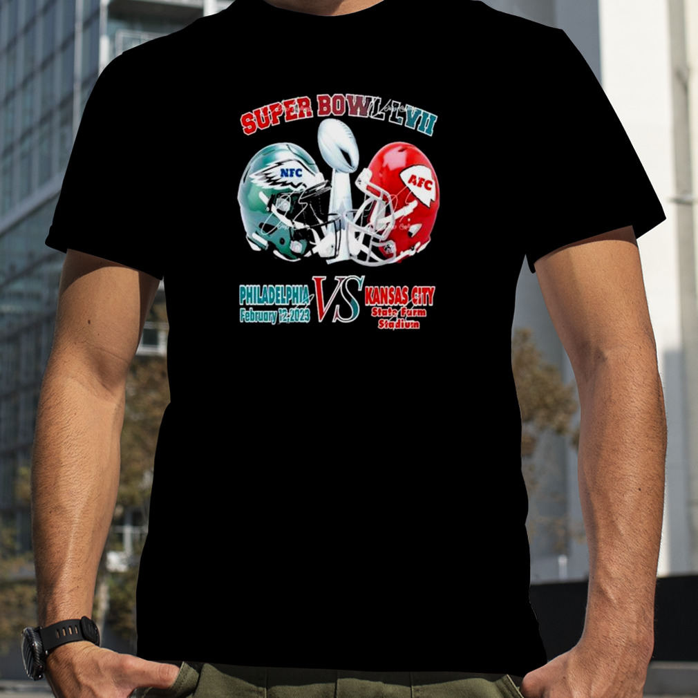 Super Bowl 2023 LVII Shirt, Kansas City Chiefs Vs Philadelphia Eagles T- Shirt - Bring Your Ideas, Thoughts And Imaginations Into Reality Today