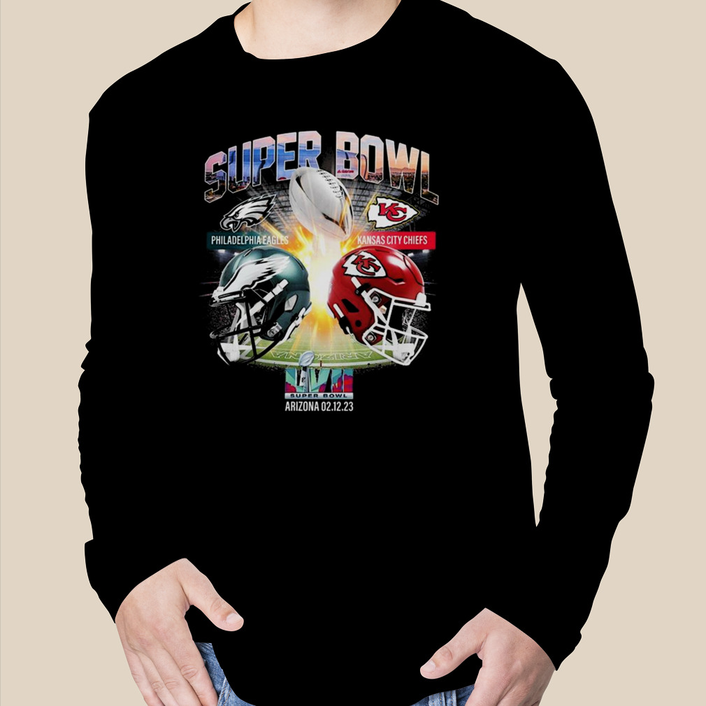 Super bowl 2023 philadelphia eagles vs Kansas city Chiefs shirt