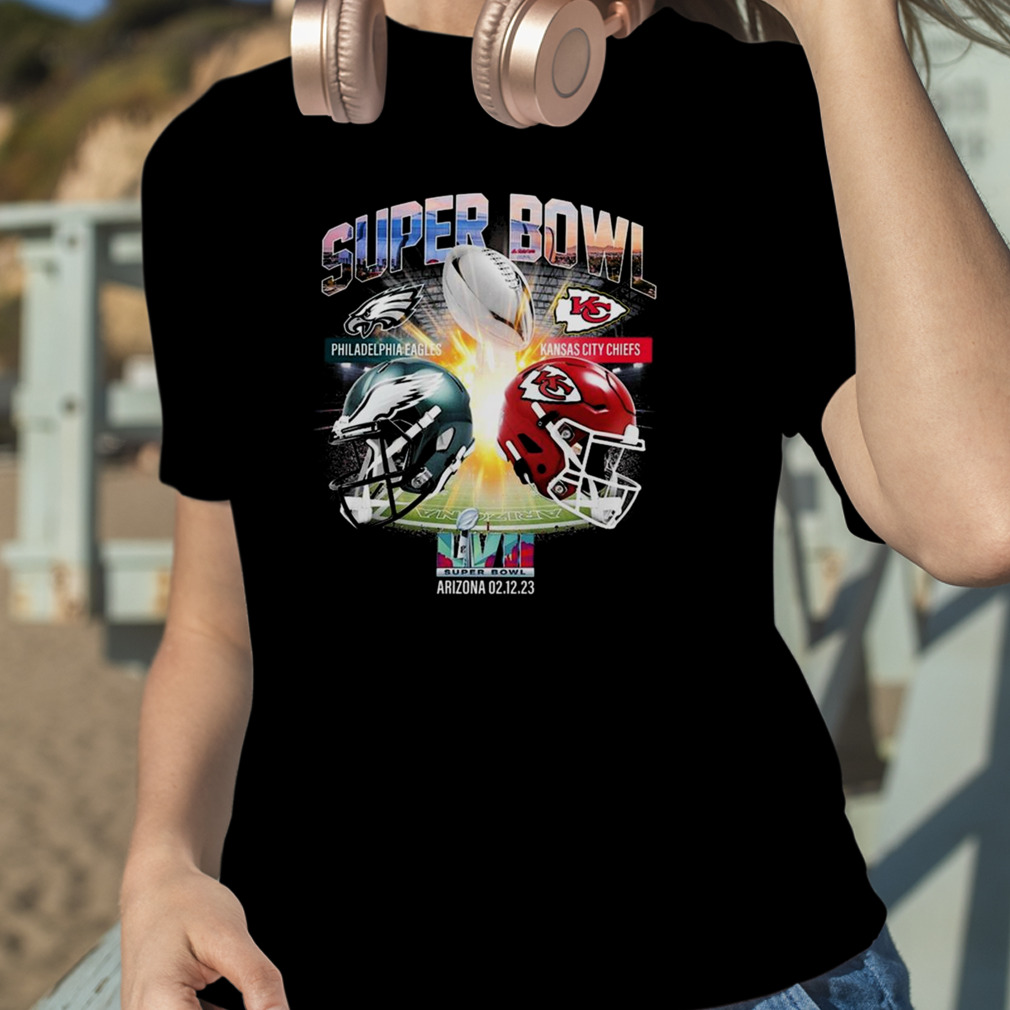 Super Bowl LVII T-Shirt Philadelphia Eagles Vs Kansas City Chiefs