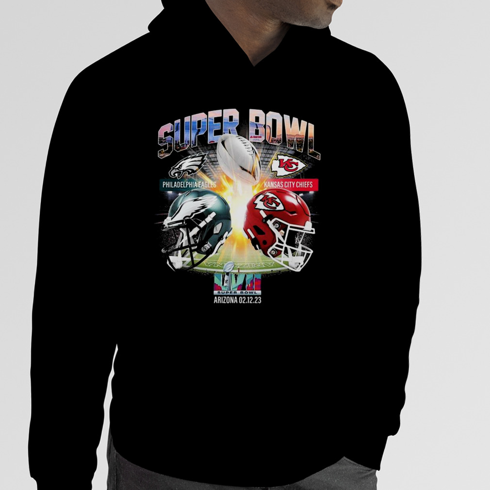 2023 Super Bowl LVII 57 Shirt Philadelphia Eagles VS Kansas City Chiefs T- Shirt, hoodie, sweater and long sleeve