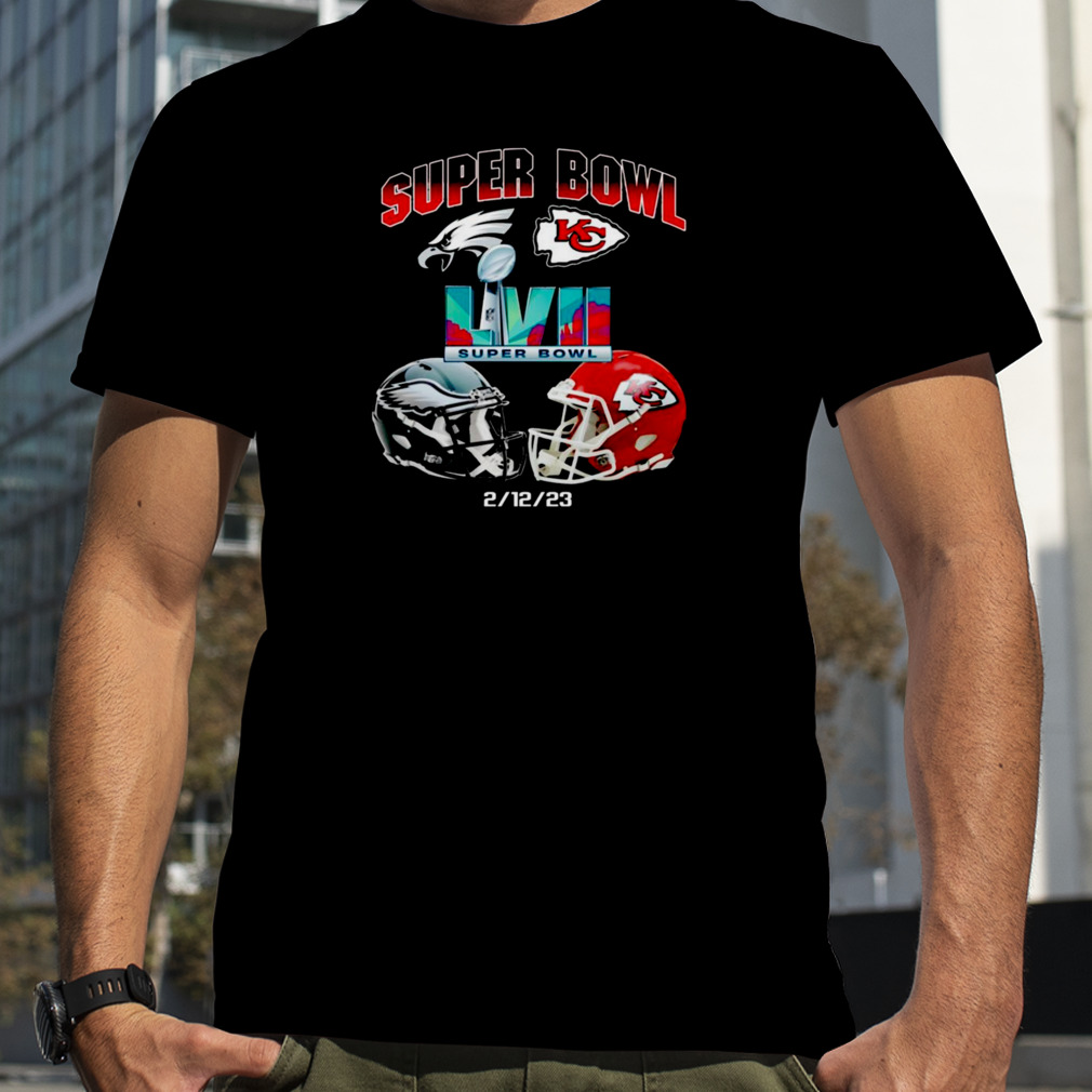 2023 Super Bowl LVII 57 Shirt Philadelphia Eagles VS Kansas City Chiefs  T-Shirt