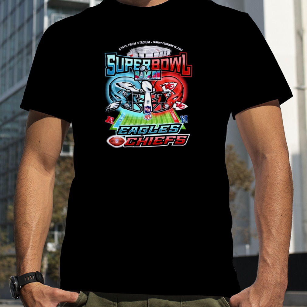 Superbowl 57 LVII Philadelphia Eagles Vs. Kansas City Chiefs 2023 Shirt