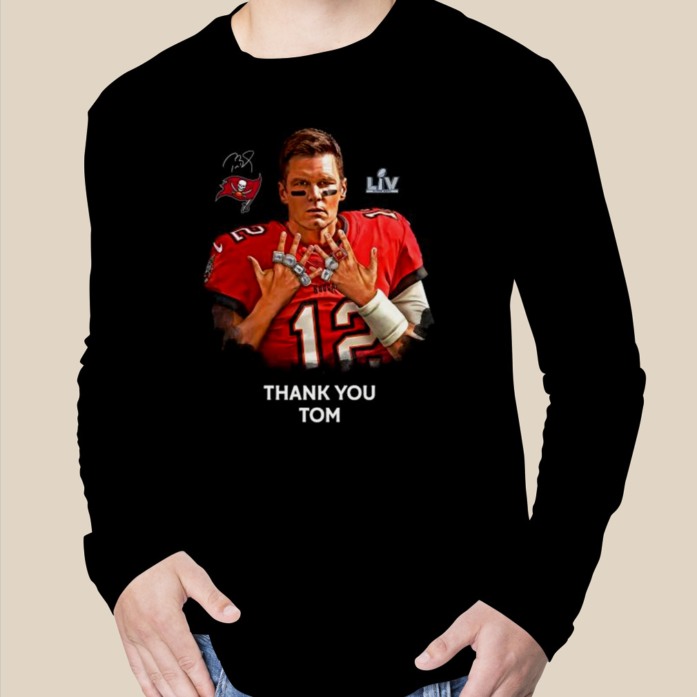 Thank You Tom Brady 7 Super Bowl Champion T-Shirt - Anynee