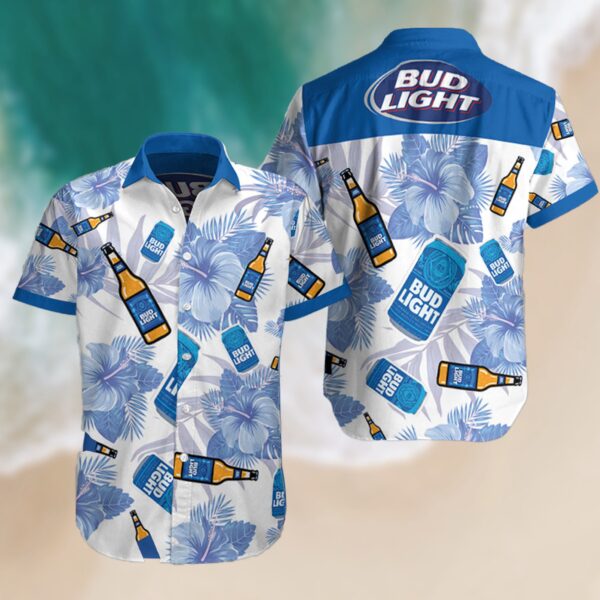 3D Light Bud Hawaiian Busch Latte T Shirts