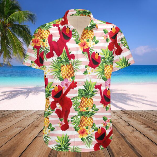 Animals Muppets Pineapples Tropicals Shorts Sleeves Buttons Hawaiians Shirts
