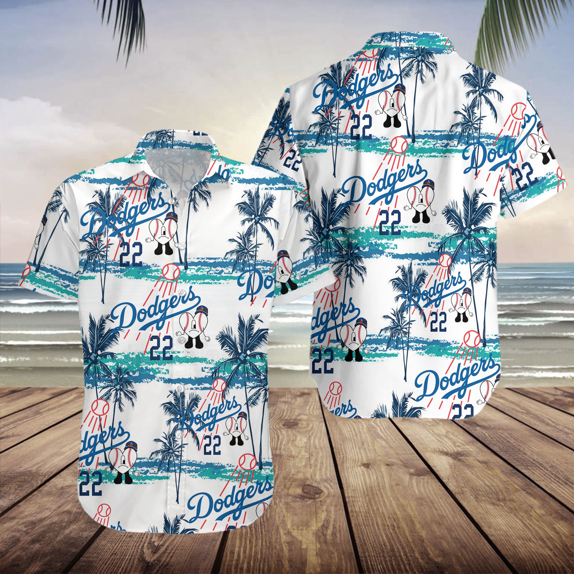 Bad-Bunny Dodgers Un Verano Sin Ti Hawaiian Shirt
