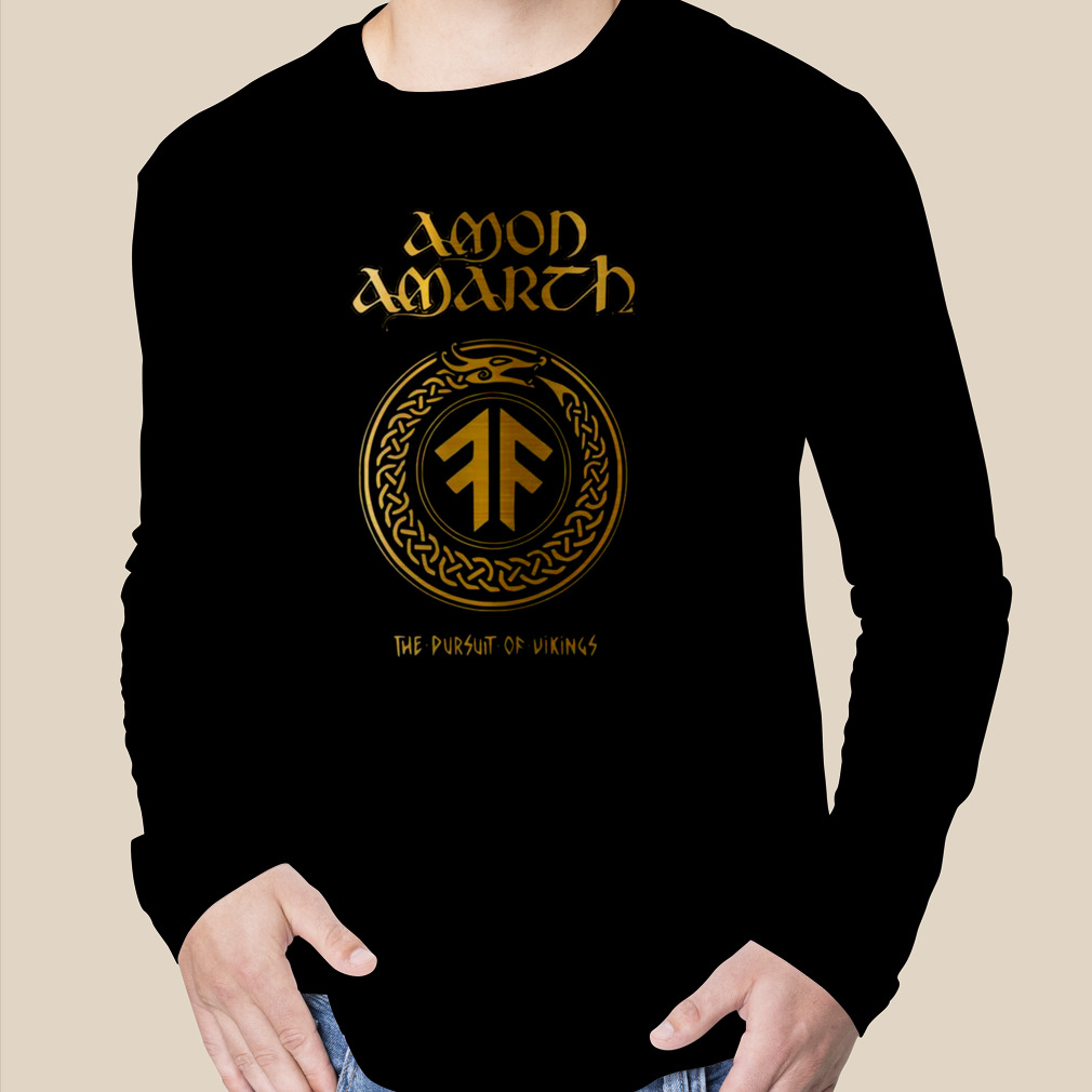 Amon Amarth The Pursuit Of Vikings T-Shirt Men T Shirts Funny Harajuku Shirt  Men T