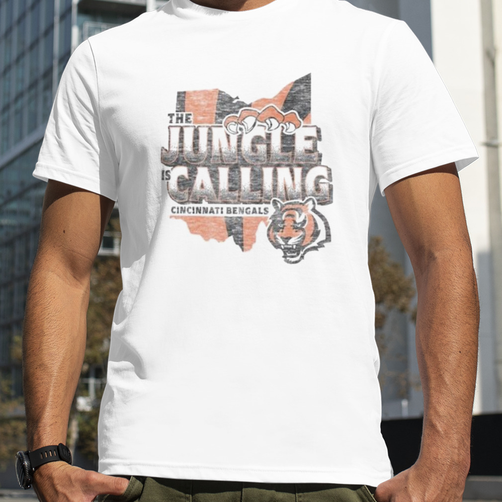 Cincinnati Bengals 2023 NFL Playoffs The Jungle is Calling Regional Franklin T-Shirt