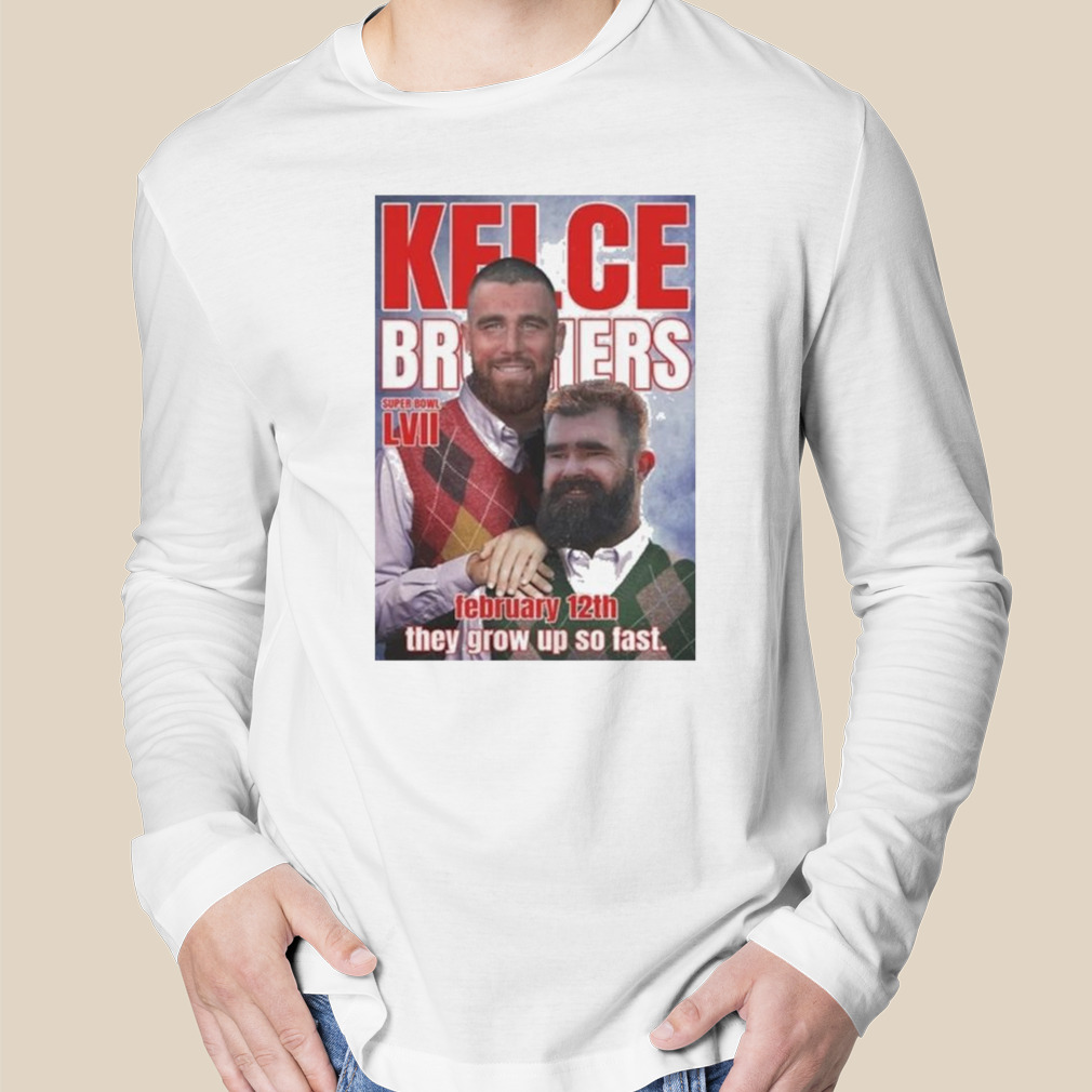 Step Brothers Kelce Brothers Travis and Jason Kelce Super Bowl Shirt -  Teespix - Store Fashion LLC