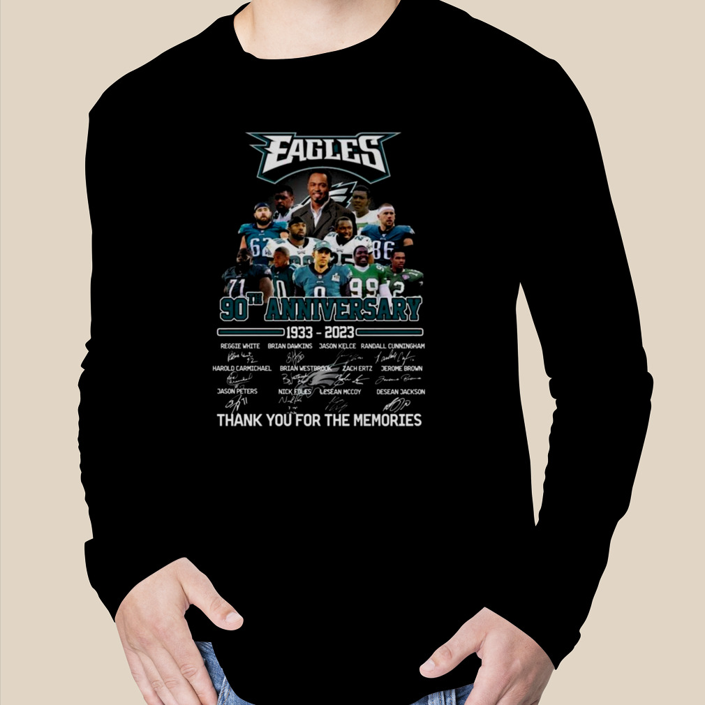 Vintage Eagles Shirt 90 Years Anniversary Legend Signatures, Gifts